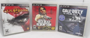 PS3 War/Shooting Game Bundle of 3: Call of Duty Ghosts, Red Dead Redemption, Etc - Picture 1 of 11