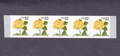 PNC5 32c Yellow Rose SA 4455 US 3054 MNH F-VF - Image 1 of 2
