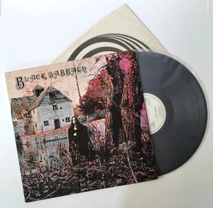 Black Sabbath-Black Sabbath 1970 1st UK Press Vertigo LP Philips Text + Misprint - Picture 1 of 23
