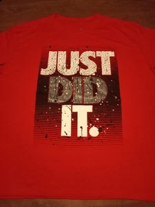 Launder "Just Did It" Herren T-Shirt Größe 4XL Rot Kurzarm - Bild 1 von 8