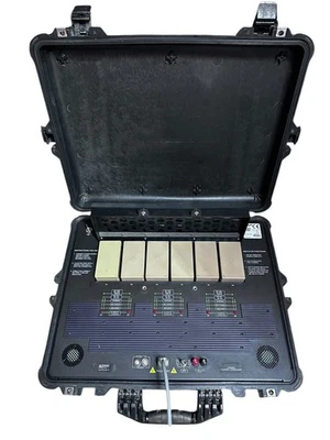 Ultralife CH0003 Battery Charger Analyzer w/ (6) BB-2590 Type Batteries – Tested - Image 1 of 4