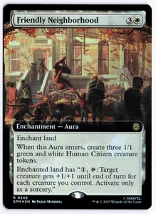 Friendly Neighborhood (Extended Art) Foil Marvel's Spider-Man 246 NM - Picture 1 of 2