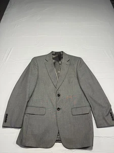 Statements Blazer By BT Mens 40R Gray Two Button 65% Polyester/35% Viscose - Picture 1 of 10