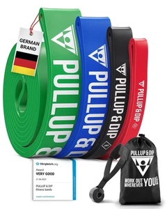 PULLUP & DIP Elastico Fitness per Trazioni Bande Elastici Fitness con Borsa - Imagen 1 de 24