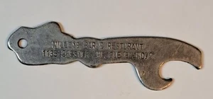Vintage Figural Lady Bottle Opener Wille's Bar & Restaurant Cleveland Ohio - Picture 1 of 2