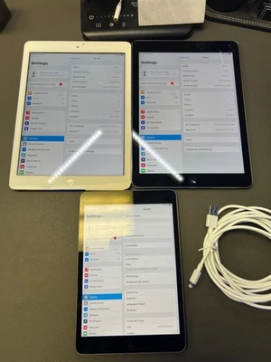 Apple iPad Air 16 GB, Wi-Fi, 9,7 pulgadas - LOTE DE 2 Y IPAD MINI 32 GB - BONOS Foto 1 de 4