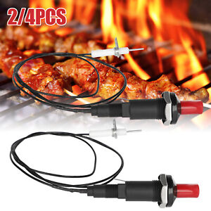 4x Piezo Spark Ignition Push Button Igniter Gas Grill BBQ Stove Cable Universal