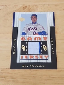 1997 Upper Deck Game Jersey GJ3 Rey Ordonez Game Used Jersey Rookie Rare $$$$ - Picture 1 of 3
