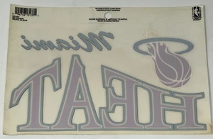 Vintage Miami Heat NBA Static Cling Decal 8.5" x 5" Window Reusable - Picture 1 of 11