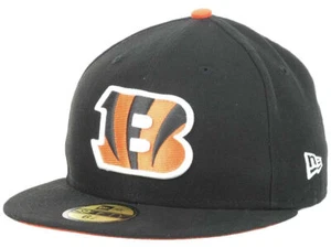 Cincinnati Bengals New Era NFL On Field 59FIFTY Cap Black Fitted Hat Size 7 - Picture 1 of 7