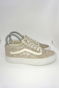 gold glitter vans