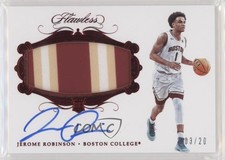 2018 Flawless Collegiate Ruby /20 Jerome Robinson #137 RPA Rookie Patch Auto RC