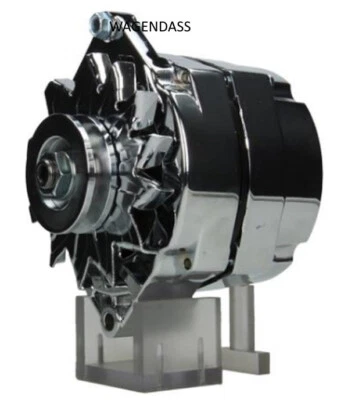 Chrome alternator replaces Delco remy 1100109 / 1100237 / 1105360 / 1105441 - Image 1 of 3