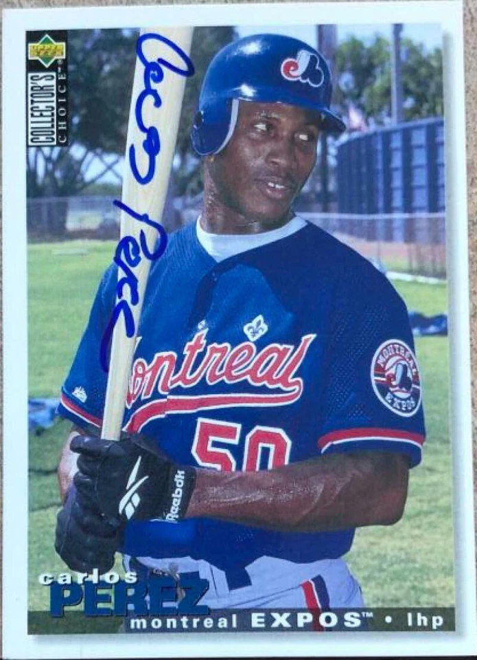 Carlos Perez Autographed 1995 Collector's Choice #550 - Image 1 of 1