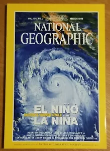 National Geographic März 1999, El Nino/La Nina, Adler, sehr guter Zustand - Bild 1 von 2