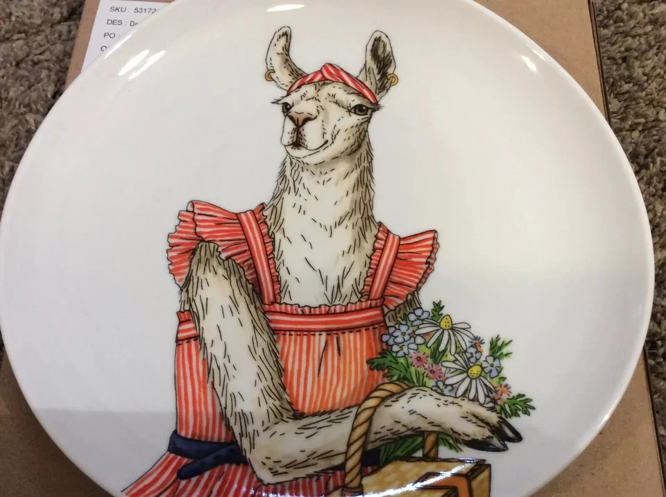 Plate Designing by Rachel Kozlowski Collection Dapper Animal Americana Plate - Image 1 of 1