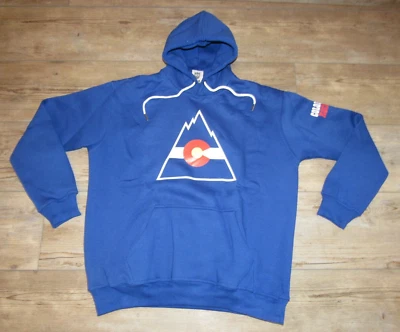 Chaqueta con Capucha Colorado Rockies NHL Azul Desaparecido Royal Retros Para Hombre Talla XL Foto 1 de 4