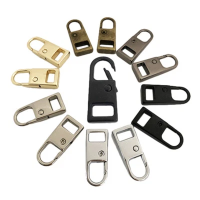 2X #3/5/8/10 Metal Zipper Head Pull Garment Slider Repair Replacement Kits DIY - Image 1 of 4