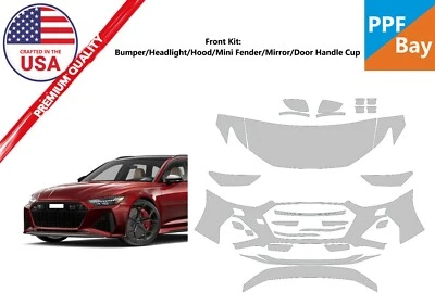 Kit de precorte de película de protección de pintura delantera PPF para Audi RS 6 Avant Base 2021-2025 Foto 1 de 4