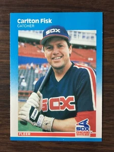 1987 Fleer Glossy Set Break #496 CARLTON FISK * NM-MT or BETTER K11120217 - Picture 1 of 12