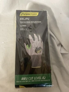 Ironclad Touch Screen Compatible Glove 12 pair KKC2PU, ANSI Cut 2 Size 9 Large - Picture 1 of 7