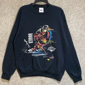 Vintage 90s NHL Mens LA Los Angeles Kings Crewneck Sweatshirt Size XL USA - Picture 1 of 13