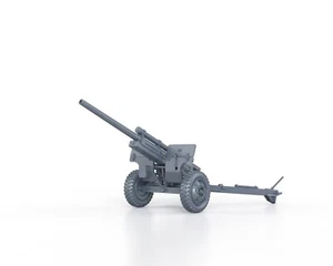 WWII - US 3 INCH M5 ANTI TANK GUN (firing) - 1/56 1/72 1/87 1/100 3D PRINTED - Picture 1 of 5
