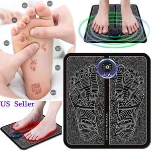 Portable Electric Foot Massager Pad Muscle Pain Stimulator Blood Circulation Mat - Picture 1 of 12