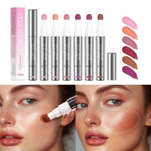 Waterproof 6 Colors Liquid Blush Pen Natural Matte Blush Makeup Palette Makeup - Picture 1 of 18