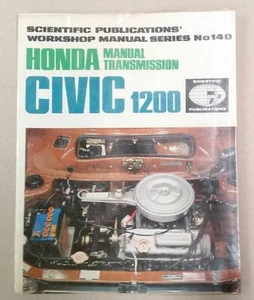 Honda Civic 1200 Workshop Manual 1975, No 140 - Picture 1 of 8