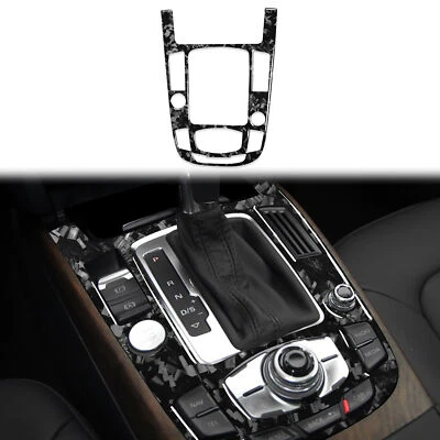 Auto Carbon Fiber Gear Shift Lever Panel Trim for Audi A4 B8 S4 RS4 2013-2016 - Image 1 of 4