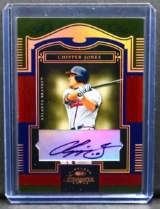 Tarjeta automática Timeless Treasures Chipper Jones 2005 numerada 22/25 Atlanta Braves - Imagen 1 de 3