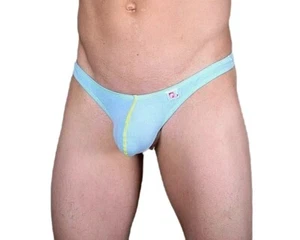 PetitQ Sexy Mens Thongs G String Pour Homme French Design Blue 180607 2 - Picture 1 of 4