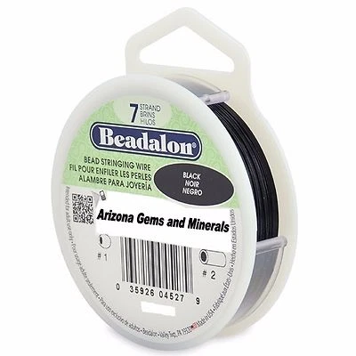 Alambre de cuerda Beadalon Bead 7 hebras 30 a 1000 pies tamaños.010 a 026 13 COLORES Foto 1 de 4
