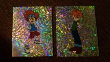 (2) 2000 Digimon foil Stickers.