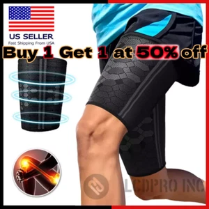 Compression Brace Leg Support Hip Sciatica Nerve Pain Relief Thigh Hamstring Gym - Picture 1 of 10