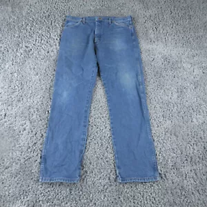 Jeans Wrangler uomo 36x34 blu taglio cowboy 13MWZPW gamba dritta 35x31* - Foto 1 di 18