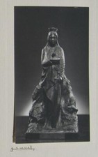 Yousef Karsh Original Vintage Photo, Signed. Christmas Card - St. Barbara