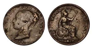 GROSSBRITANNIEN 1/3 Farthing 1844 Fälschung Mint Error - PCGS Not Holded - Bild 1 von 1