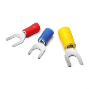 Morsetti a crimpare forcella rosso 0,5-1,5 mm², blu 1,5-2,5 mm², giallo 4-6 mm² slot 3,2-6,4 mm - Foto 1 di 4