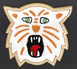 Large Tiger Face Patch - 21.5cm x 19.5cm - White - Orange - Black - Red - Green - Picture 1 of 2