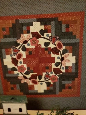 Thimbleberries Country Floral Wreath sewing / quilt pattern 54" Square - Image 1 of 4