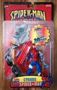 Spider-Man 2000 Cyborg Spider-Man With Night of The Lizard VHS Toy Biz 2000 - Picture 1 of 15