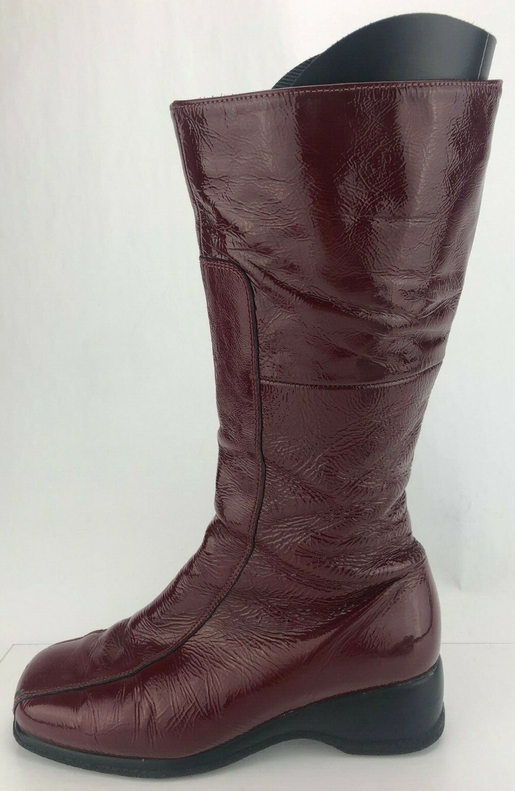 La Canadienne Mid Calf Black Leather 