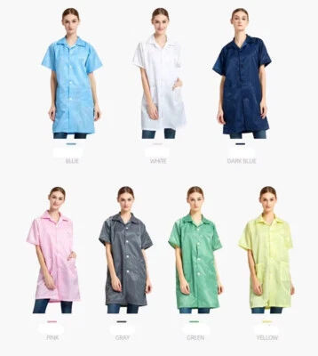 ESD-Safe Econoshield Anti-static LAB Smock Clothes Coat Jacket S-7XL Unisex - Image 1 of 4