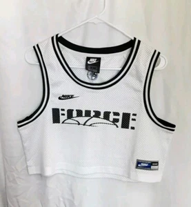 Rare Nike Sportswear AF1 Force Crop Mesh Jersey Tank Top Women's Small- NEW - L8 - Picture 1 of 5