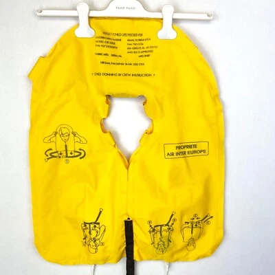 AIR INTER EUROPE - Adult Child Life Preserver - Gilet sauvetage - adulte enfant - Photo 1/4