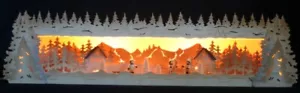 3D Sockel 76cm für Schwibbogen Winterkinder Erzgebirge Unterbank Lichterbogen - Bild 1 von 3