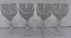 "Mikasa Buckingham Weinglas geschnittener Kristall 4er Set Becher, 6 1/4"" - Bild 1 von 10