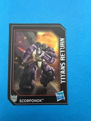 Scorponok 变形金刚 Titans Return 2016 孩之宝收藏卡 — 第 1/2 张图片
